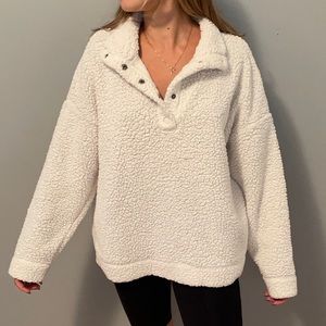 aerie button up sherpa